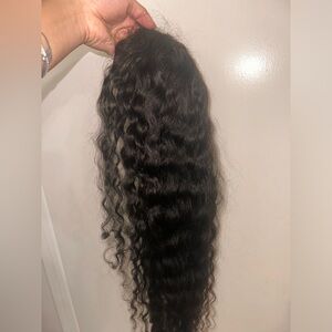 Used very good quality, front lace human hair 26 inches wig